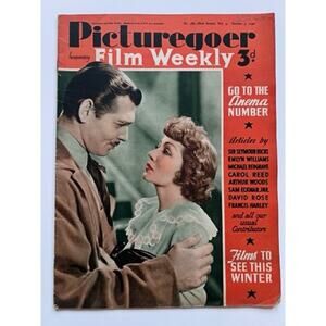 RARE 1940 UK Claudette Colbert Clark Gable Magazine It Happened One Night